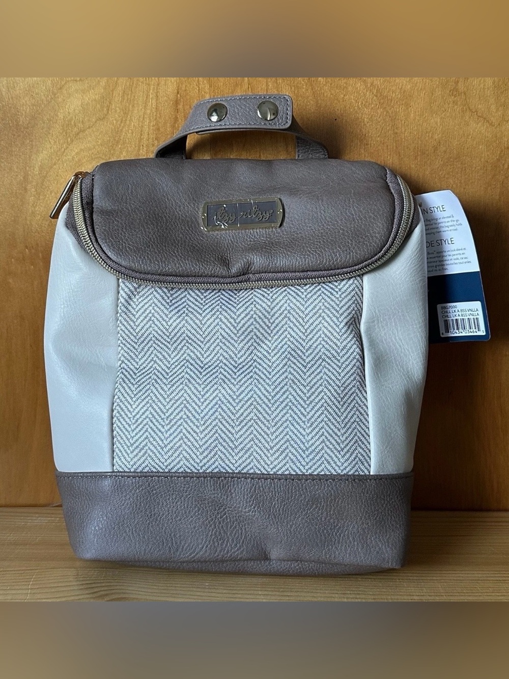 Itzy Ritzy Chill Like A Boss Vanilla Insulated Bottle Holder Bottle Bag NWT